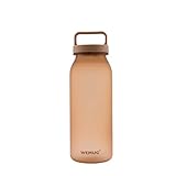 WEMUG Minimalistische Wasserflasche mit Griff, kleine 620 ml, BPA-freier Kunststoff, kompatibler Filter…
