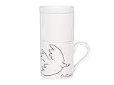 Könitz Coffee for One Picasso – Friedenstaube, 350ml. Kaffeebereiter aus Porzellan mit Filter aus Edelstahl.…
