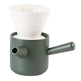 Eyoulyer Kaffeebereiter aus Keramik, zum Übergießen von Kaffee, Freunden, Geschenk mit Griff, Kaffee-Servierkanne…