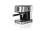 MAGNANI 1100W Espressomaschine für Espresso, Americano, Cappuccino & Latte Macchiato, 15 bar Edelstahl…