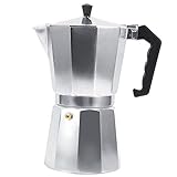 Italienischer Kaffee Moka Topf Kaffee Backen Kaffee Espresso achteckiges Aluminium (450ml)