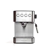PRIXTON - Verona Espressomaschine -Druck 20 bar - Leistung 850W - Siebträger mit Doppelauslauf für 2…
