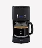 H.Koenig MG32 programmierbare Kaffeemaschine, 1,5L, Edelstahlgehäuse, 1000W, abnehmbarer Filterhalter,…