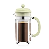 Bodum 1918-339B-Y19 CAFFETTIERA Kaffeebereiter mit Kunststoffdeckel, 8 Tassen, 1.0 l, Edelstahl, Glas,…