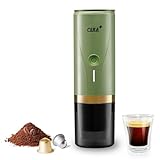 CERA+ Máquina de Espresso Eléctrica Portátil Auto-calentamiento en 3-4 Minutos, Cafetera Mini de 20…