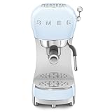 Smeg, Espresso-Kaffeemaschine ECF02PBEU, Cappuccino-Dampfunktion, Thermoblock, großes Tassengehäuse…