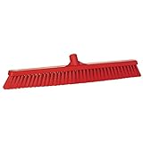 Vikan, Red Broom,Push,Soft,24",PP/PBT, 3199