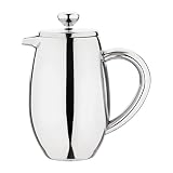 Olympia - W836 Kaffeebereiter aus Edelstahl, für 3 Tassen, doppelwandige Isolierung, spiegelnde Oberfläche,…