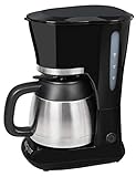 Exquisit KA 6501 sw | Kaffeeautomat | 800 Watt | Filterkaffeemaschine | Thermoskanne | Tropfstopp |…