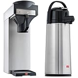 Melitta Filterkaffeemaschine für Isolierkannen, 170 MT, Edelstahl/Schwarz & Pump-Isolierkanne, 2,2 l,…