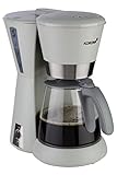 Korona 10206 Kaffeemaschine Steingrau | Filterkaffeemaschine mit Glaskanne | 1,25 Liter für 10 Tassen…