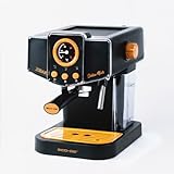 Ecode Espressomaschine Delice schwarz, 20 bar Druck, Vaporizer schwenkbar, Tank 1,5 l, Ein-/Doppeldosierung,…