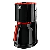 Melitta 1017-10 Enjoy Therm Filter-Kaffeemaschine, schwarz - rot