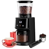 SHARDOR Elektrische Kaffeemühle Kegelmahlwerk aus 31 Feine Mahlgradstufen Kaffeemühle für Espressomaschinen…