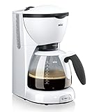 Braun Household CaféHouse PurAroma Kaffeemaschine KF 520/1 – Filterkaffeemaschine mit Glaskanne für…