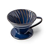 Aroplor Keramik-Kaffeemaschine zum Übergießen, 60 Winkel, 02–4 Tassen, Keramik-Kaffeemaschine mit 1…