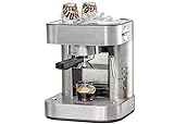 ROMMELSBACHER Espresso Maschine EKS 2010 - Siebträger, Filtereinsatz für 1 bzw. 2 Tassen, Vorbrühfunktion,…