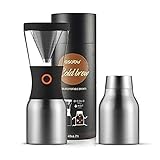 Asobu Unisex Coldbrew tragbare Kaltbrüh-Kaffeemaschine mit einer vakuumisolierten 1 l Edelstahl-Trinkflasche,…