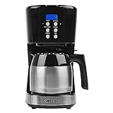 MEDION MD 18088 Kaffeemaschine mit Thermokanne (900 Watt, 1 Liter Fassungsvermögen, 8 Tassen, Timer-Funktion,…