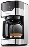Steinborg Filterkaffeemaschine mit Timer | 1,5 Liter Kapazität | 900 Watt | Kaffeemaschine klein | Warmhaleplatte…