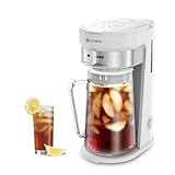 LITIFO Eisteemaschine und Eiskaffeemaschine, Brühsystem mit 2,5 l Krug, Schiebestärkenwähler für Geschmacksanpassung,…
