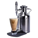 GrowlerWerks uKeg Nitro Cold Brew Kaffeemaschine, 1,5 l, Schwarz/Chrom