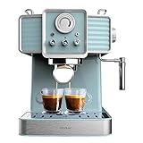 Cecotec Espressomaschine Power Espresso 20 Tradizionale Light Blue, 1350 W, Espresso und Cappuccino,…