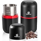ICEKO-KN Elektrische Kaffeemühle und Gewürzmühle in Einem(150watt,120g Füllmenge,30000RPM,Schlagmesser…