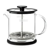 FORLIFE Cafe Style Glass Coffee/Tea Press, 16-Ounce, Black by FORLIFE