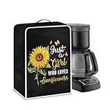 Kathyboom Sonnenblumen-Kaffeemaschinen-Abdeckungen mit Tragegriff oben, wasserabweisend, Standmixer,…