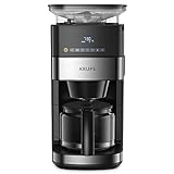 Krups KM8328 Grind Aroma Kaffeemaschine mit Mahlwerk | 24-Stunden-Timer | 180 g Bohnenbehälter | 1,25…