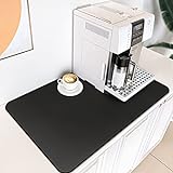 Kaffee-Barmatte: Kaffeemaschine Matte für Arbeitsplatten, 40.6x61 cm, Kaffeebar-Zubehör mit rutschfester…