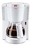 Melitta 1011-01 Look Kaffeefiltermaschine -Tropfstopp - Glaskanne weiß