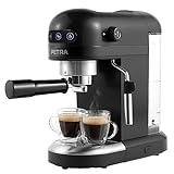 Petra PT5240 Espressomaschine mit Milchaufschäumer - 1,4 l, BPA-Frei, einfacher & doppelter Espresso…