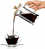 French Press Kaffeemaschinen für 8 Tassen, hitzebeständiges Borosilikatglas