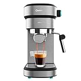 Cecotec Espressomaschine Cafelizzia 890 Grau. Espressos und Cappuccino, 1350 W, Thermoblock-System,…