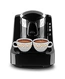 Arzum OKKA OK001 Türkische Kaffeemaschine, Kaffeekanne 2 Tassen Fassungsvermögen Direktbefüllung Brühstufenerkennung…