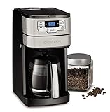 Cuisinart DGB-400 Automatic Grind & Brew 12-Cup Coffeemaker, schwarz/silber