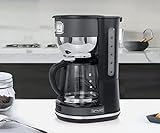 MUSE Kaffeeautomat MS-220 DG | mit Glaskanne, analoge Anzeige für Warmhaltung, 10 Tassen Fassungsvermögen,…
