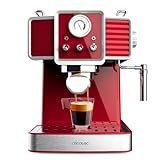 Cecotec Espressomaschine Power Espresso 20 Tradizionale Light Red, 1350 W, ForceAroma-Technologie mit…