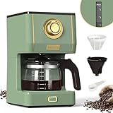 ZACHVO Filterkaffeemaschine Kaffeemaschine Filtermaschine 5 Tassen - Coffee Machine 650ml mit Glaskanne,…