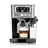BEEM ESPRESSO-LATTE Siebträgermaschine -15 bar | Kaffeespezialitäten – wie vom Barista | Mit 0,4 L Milch-…