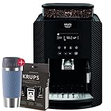 Krups Arabica Kaffeevollautomat mit Milchschaumdüse 1450W, 15 Bar + Reinigungs- Pflegeset + Travel Mug…