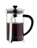 Café Olé Grunwerg MODE Kaffeebereiter aus Glas – 350 ML, 3 Mokkatassen / Demitasse KM-03C Chrom 195x49x10…