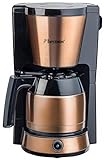 Bestron Filter-Kaffeemaschine für 8 Tassen Kaffee, Kaffeemaschine mit 1 Liter Thermokanne, inkl. Permanent-Filter…