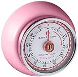 Zassenhaus Küchentimer SPEED , Pink , Ø 7 cm x 3 cm , Analoge Zeitanzeige mit Alarm-Funktion , Die Countdown-Uhr…