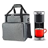 Oniissy Kaffeemaschinen-Reisetasche, Single Serve Coffee Brewer Tragetasche mit mehreren Taschen, Aufbewahrungstasche…