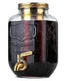 BTaT- Kaltbrüh-Kaffeemaschine, 3,5 l, Gold, Einmachglas, Kaltbrüh-Kaffeemaschine, Kaltbrüh-Kaffeemaschine,…