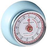 Zassenhaus Küchentimer SPEED , Blau, Ø 7 cm x 3 cm , Analoge Zeitanzeige mit Alarm-Funktion , Die Countdown-Uhr…