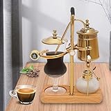 Siphon Kaffeemaschine, 400ml Retro Kaffeebereiter, Vakuum Kaffeebereiter Set 4 Tassen Heimgebrauch,…